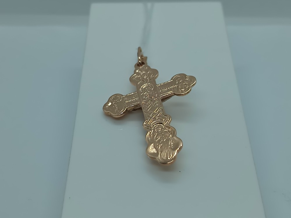 ПОДКБК585 ПОДВЕСКА КРЕСТ БЕЗ КАМНЯ (Au 585)