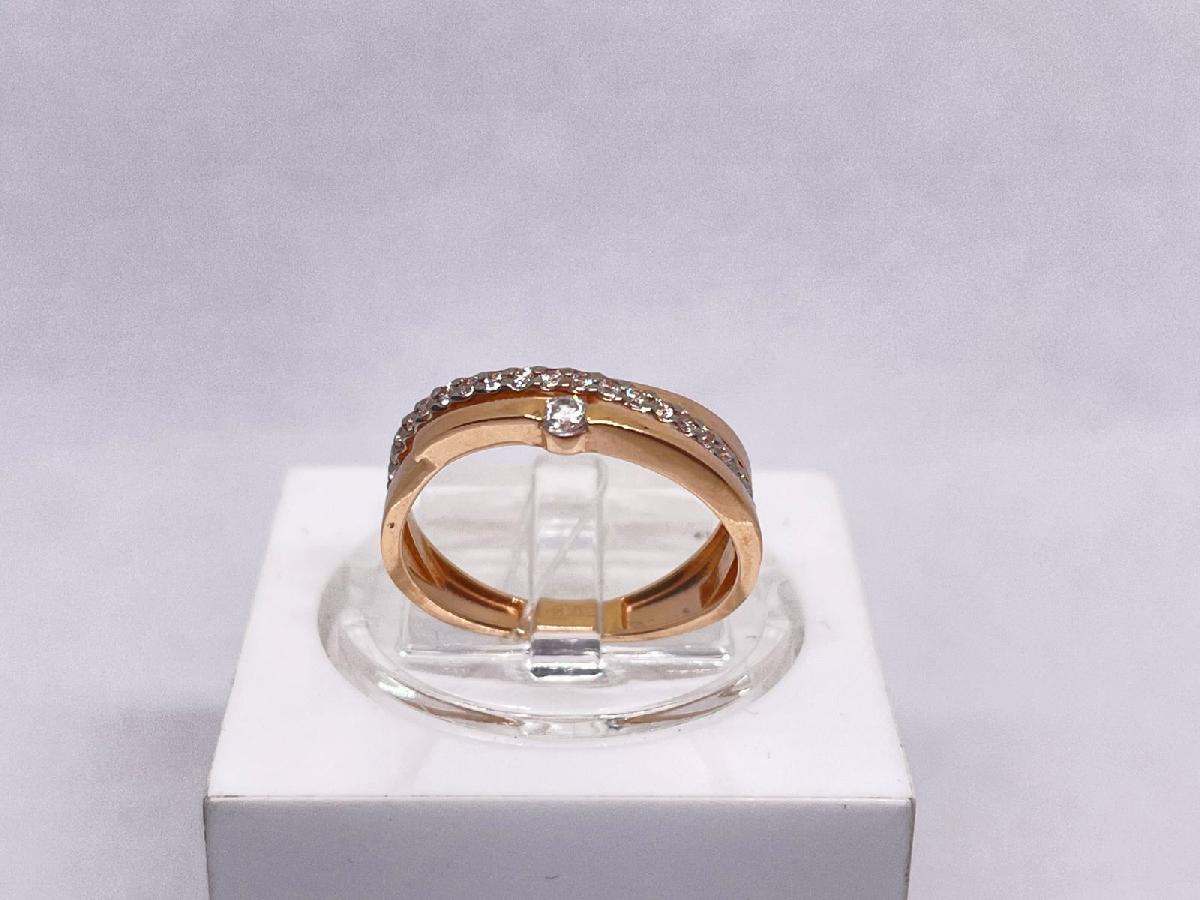 КОЛЬЦО С КАМНЯМИ (Au 585)