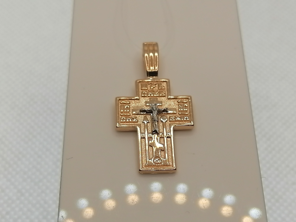 ПОДВЕСКА КРЕСТ без камня (Au 585)