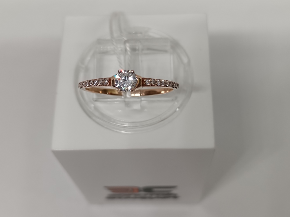 КОЛКМИ375 КОЛЬЦО С КАМНЯМИ (Au 375)