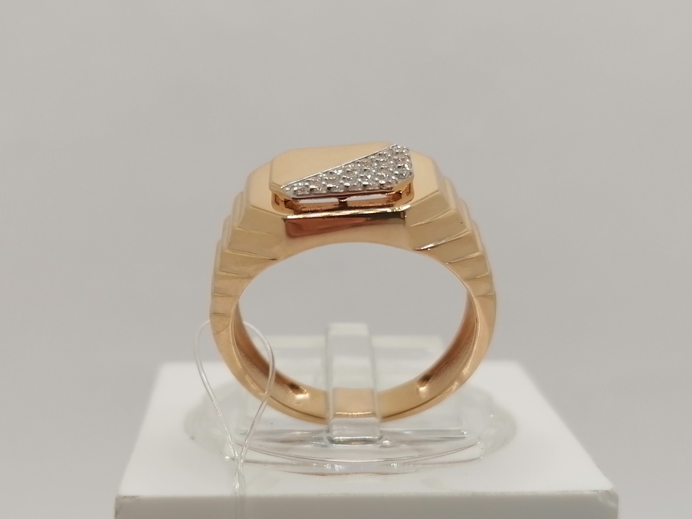 ПЕЧАТКА С КАМНЯМИ (Au 585)