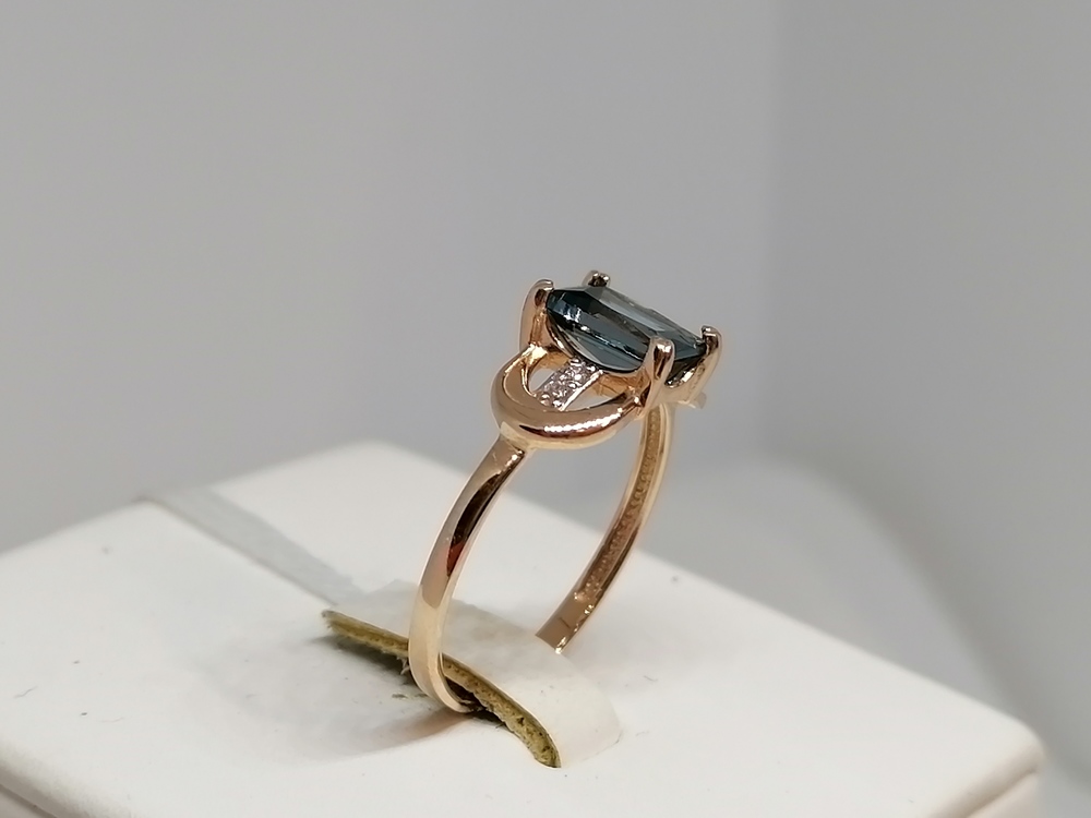 КОЛКМИ585 КОЛЬЦО С КАМНЯМИ (Au 585)