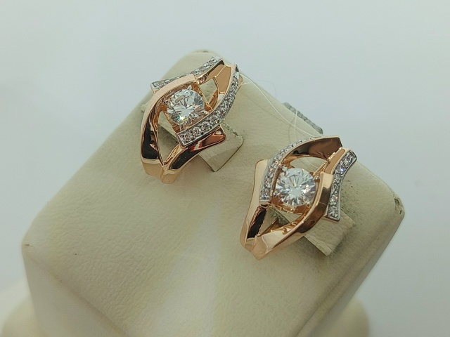 СЕРЬГИ С КАМНЯМИ (Au 585)