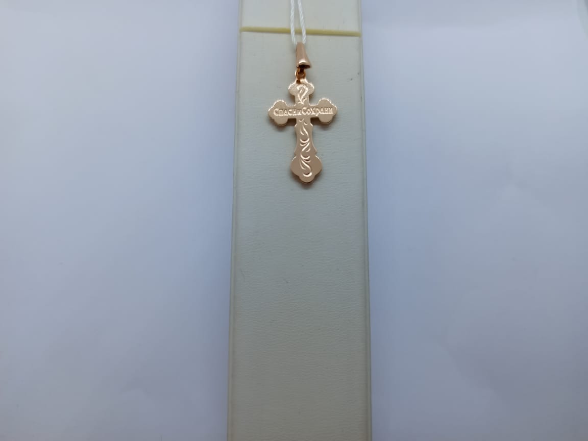 ПОДКБК585 ПОДВЕСКА КРЕСТ БЕЗ КАМНЯ (Au 585) ПОДКБК585 ПОДВЕСКА КРЕСТ БЕЗ КАМНЯ (Au 585)