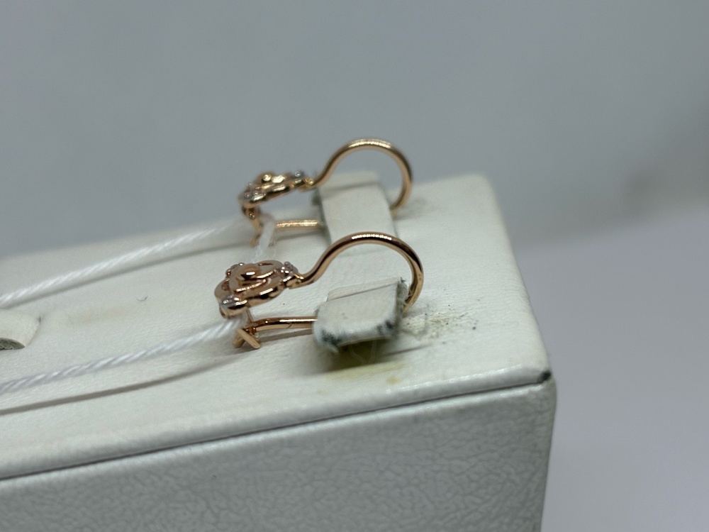 СКМИ585 СЕРЬГИ С КАМНЯМИ (Au 585)