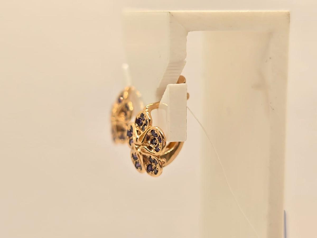 СЕРЬГИ С КАМНЯМИ (Au 585)