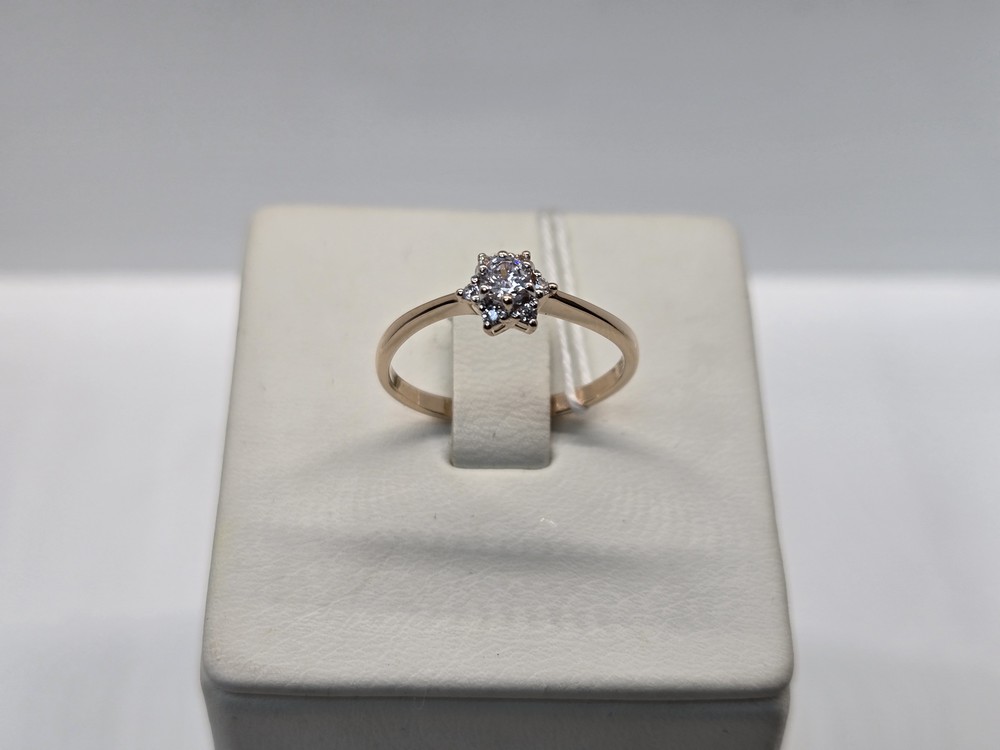 КОЛЬЦО С КАМНЯМИ (Au 585)