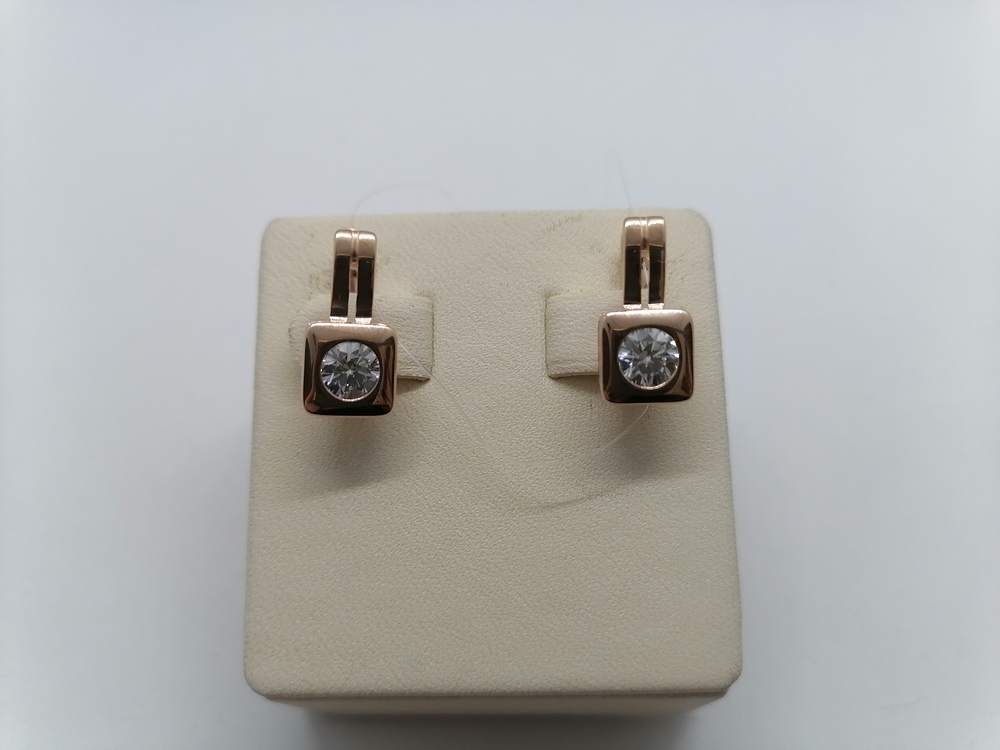 1205902 СЕРЬГИ С КАМНЯМИ (Au 585)