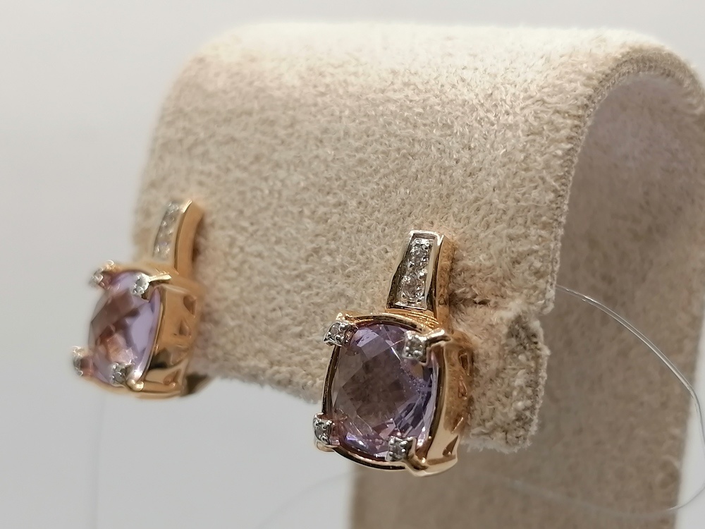 СЕРЬГИ С КАМНЯМИ (Au 585)