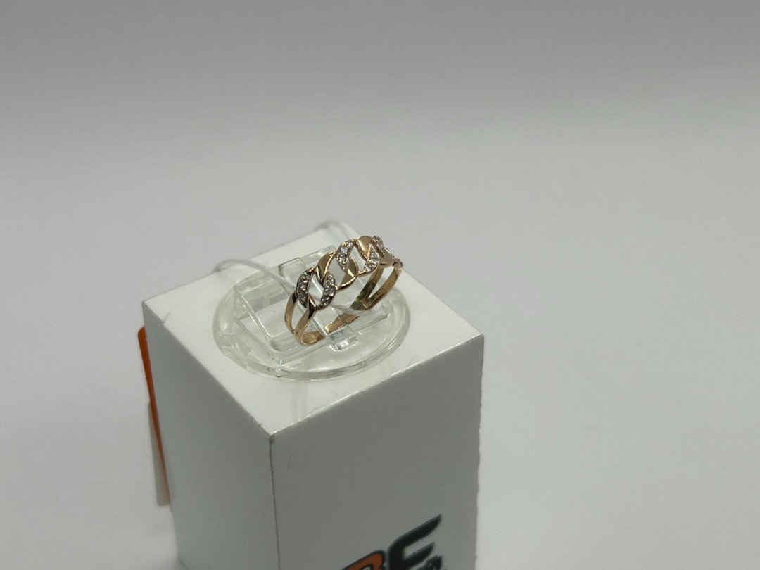 КОЛЬЦО С КАМНЯМИ (Au 585)