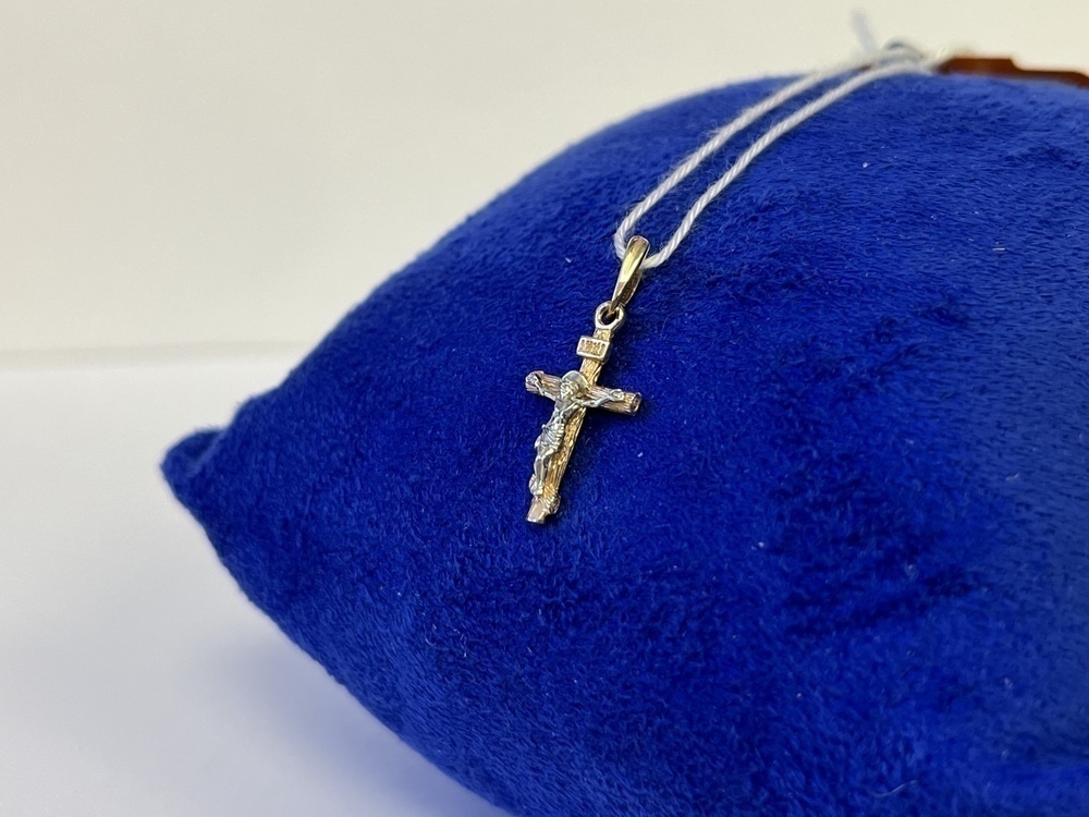 ПОДКБК585 ПОДВЕСКА КРЕСТ БЕЗ КАМНЯ (Au 585)