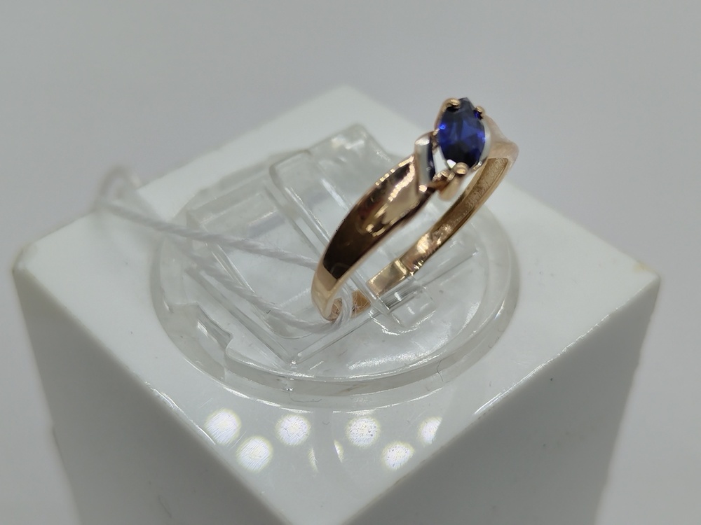 КОЛКМ585 КОЛЬЦО С КАМНЕМ (Au 585)