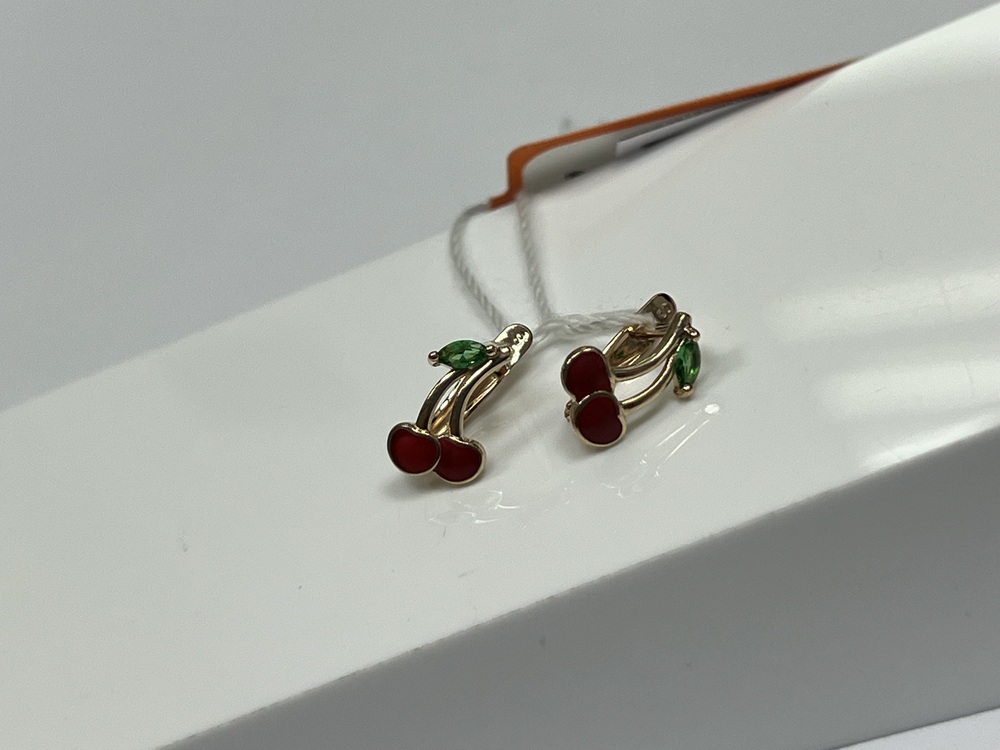 СЕРЬГИ С КАМНЯМИ (Au 585)