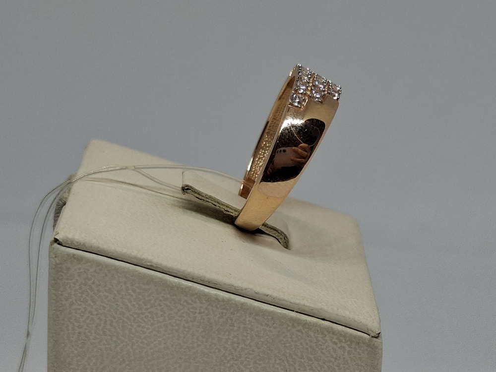 КОЛЬЦО С КАМНЯМИ (Au 585)