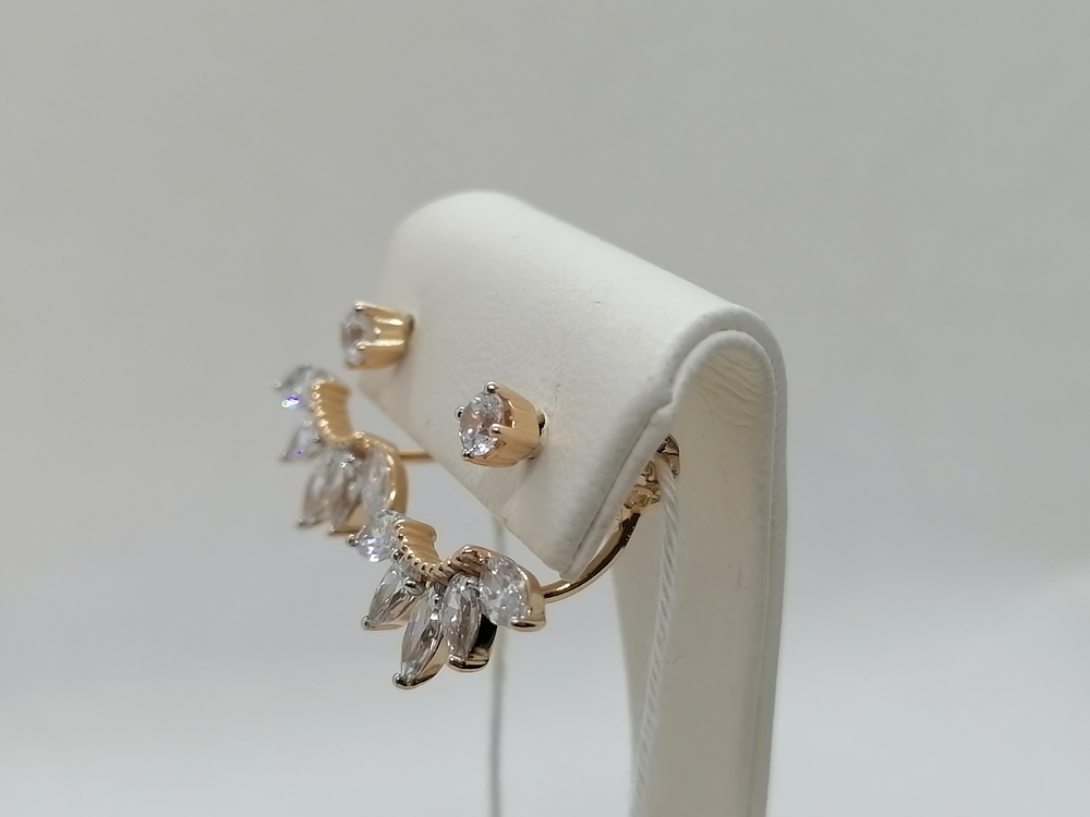 СКМИ585 СЕРЬГИ С КАМНЯМИ (Au 585)