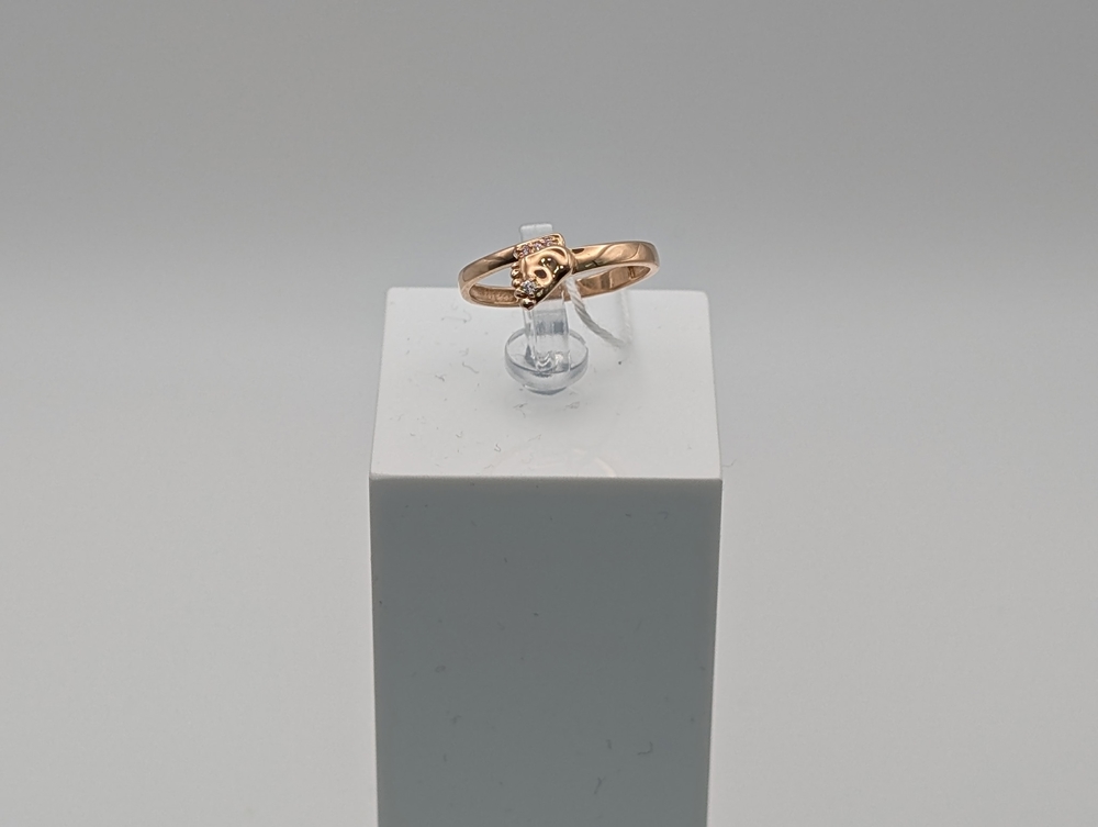 КОЛЬЦО С КАМНЯМИ (Au 585)