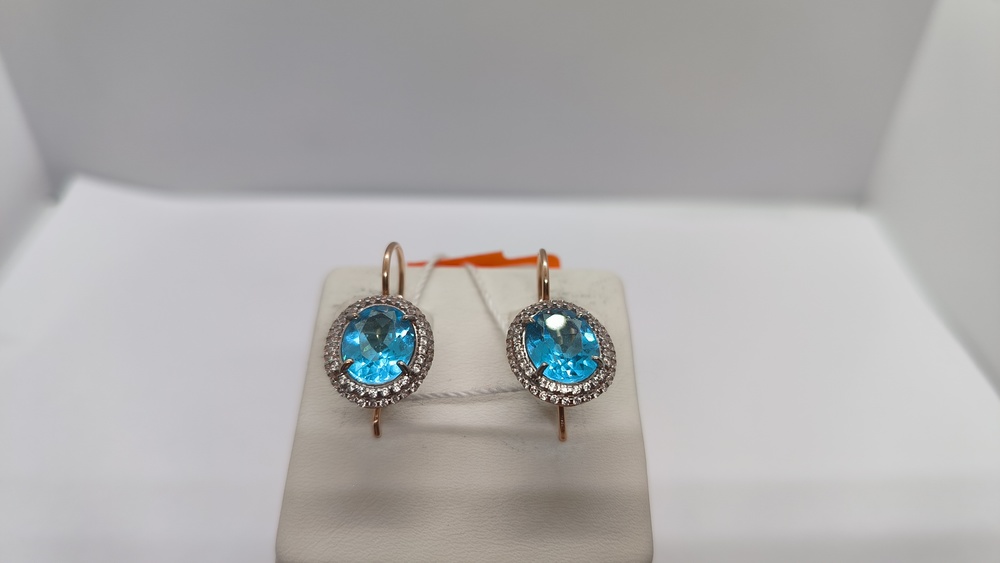 СЕРЬГИ С КАМНЯМИ (Au 585)