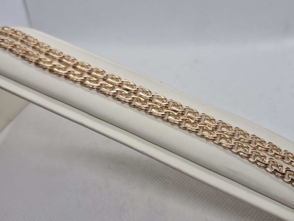 ЦЛБА585 ЦЕПЬ ПОЛНОВЕСНАЯ Бисмарк арабский (Au 585)