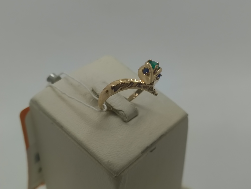 КОЛКМИ585 КОЛЬЦО С КАМНЯМИ (Au 585)