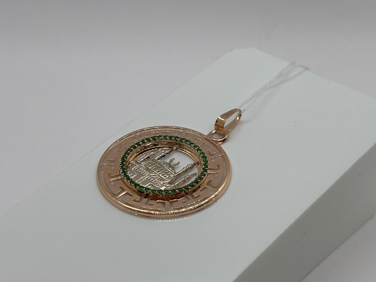 ПОДВЕСКА МЕЧЕТЬ с камнями (Au 585)
