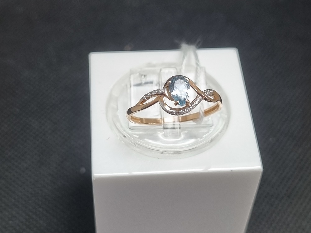 КОЛЬЦО С КАМНЯМИ (Au 585)