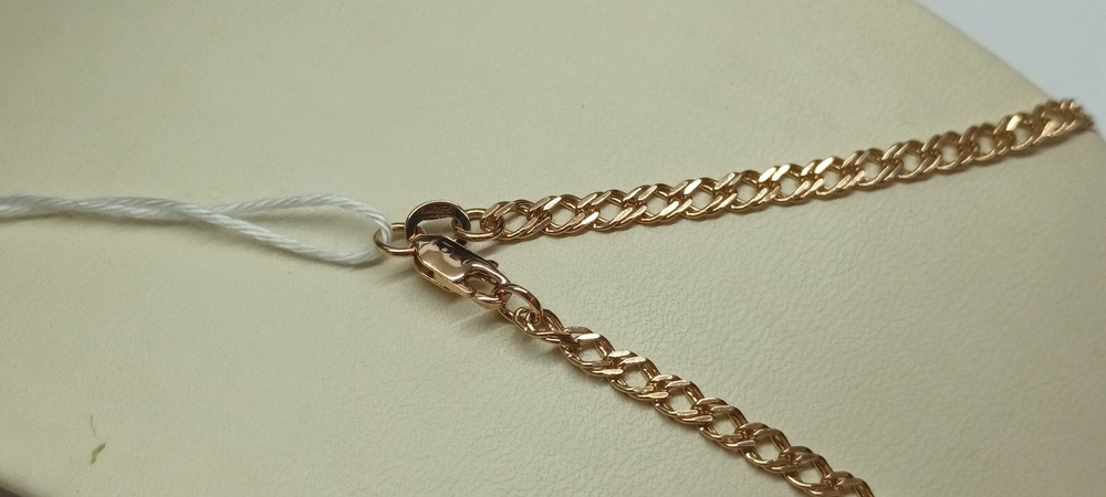 ЦЕПЬ ПОЛНОВЕСНАЯ Ромб двойной (Au 585)