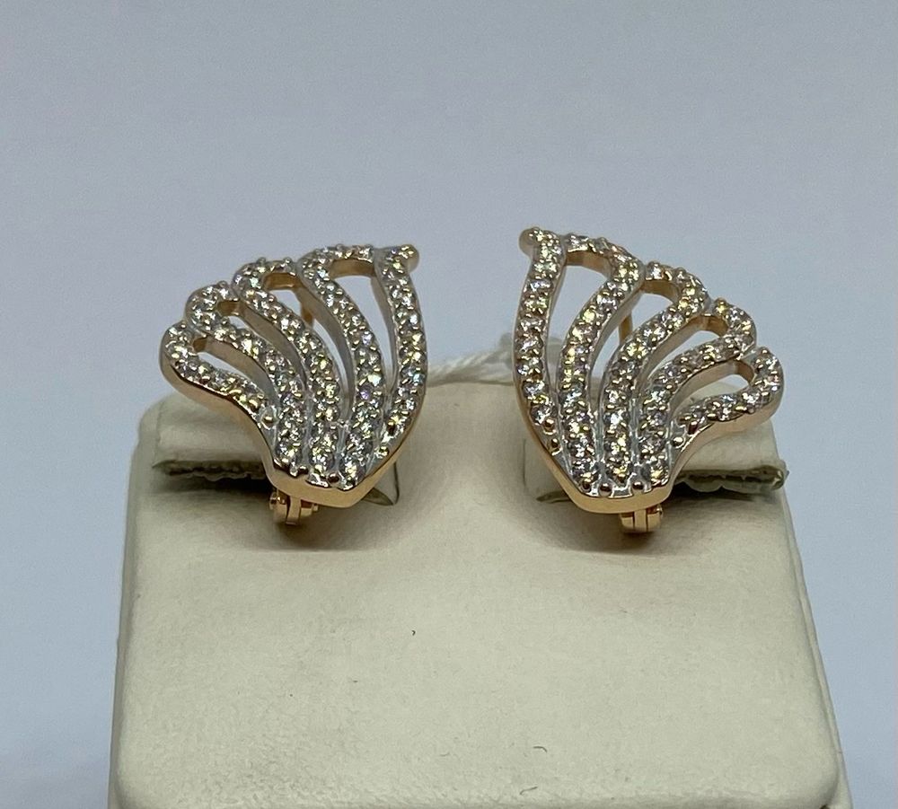 СЕРЬГИ С КАМНЯМИ (Au 585)