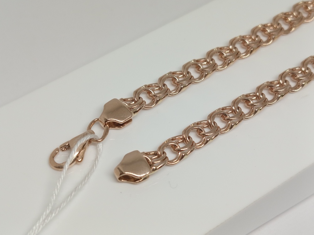 БЛБ585 БРАСЛЕТ ПОЛНОВЕСНЫЙ Бисмарк (Au 585)