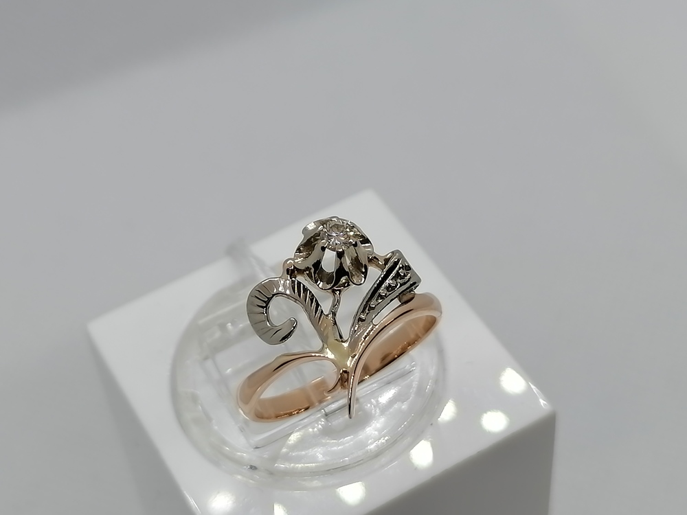 КОЛЬЦО БРИЛЛИАНТ Au 583