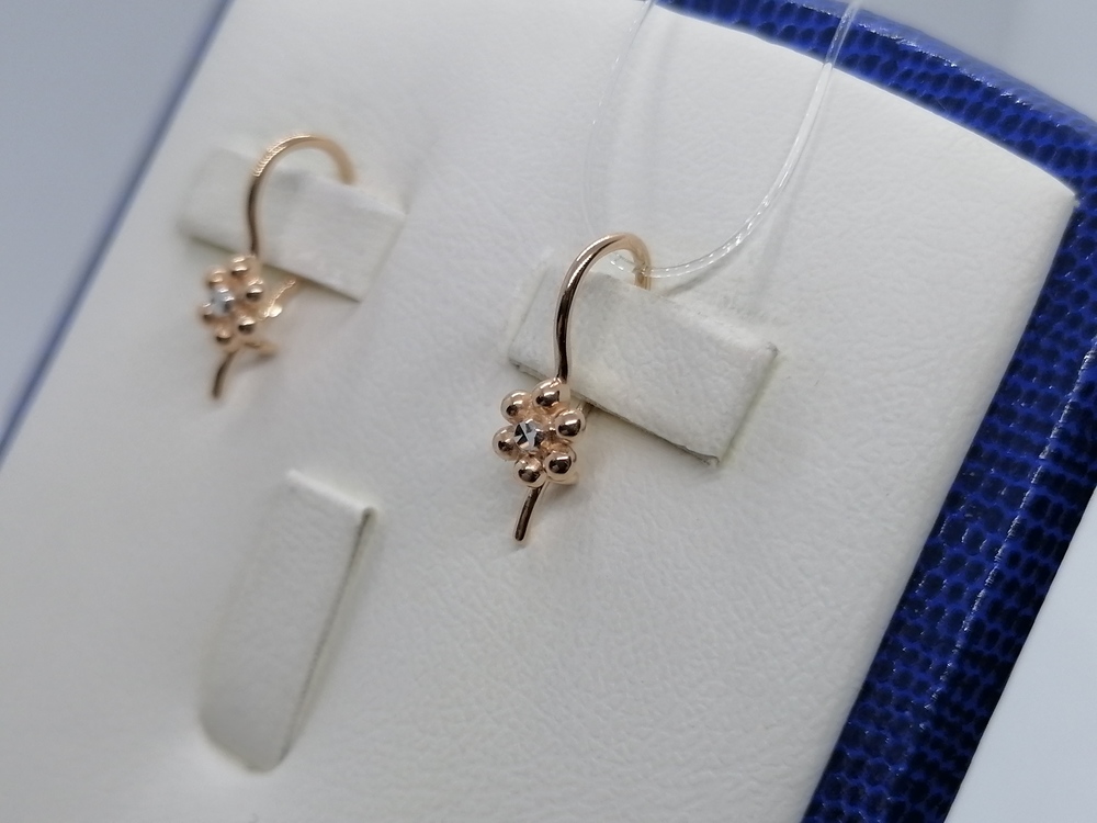 СЕРЬГИ С ПЕТЕЛЬКОЙ (Au 585)