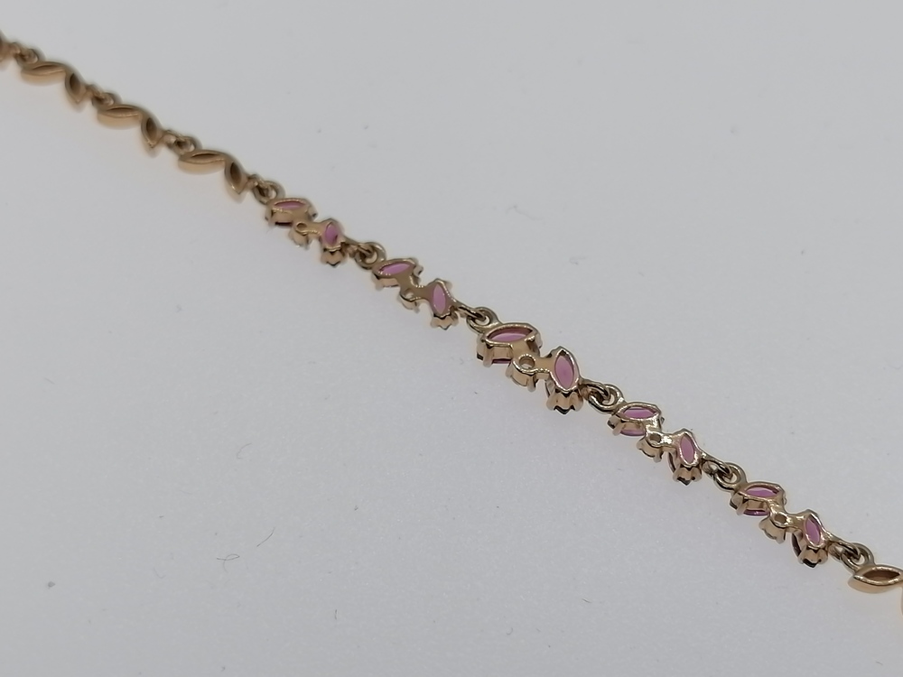 БРАСЛЕТ С КАМНЯМИ (Au 585)