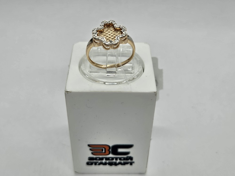 КОЛЬЦО С КАМНЯМИ (Au 585)