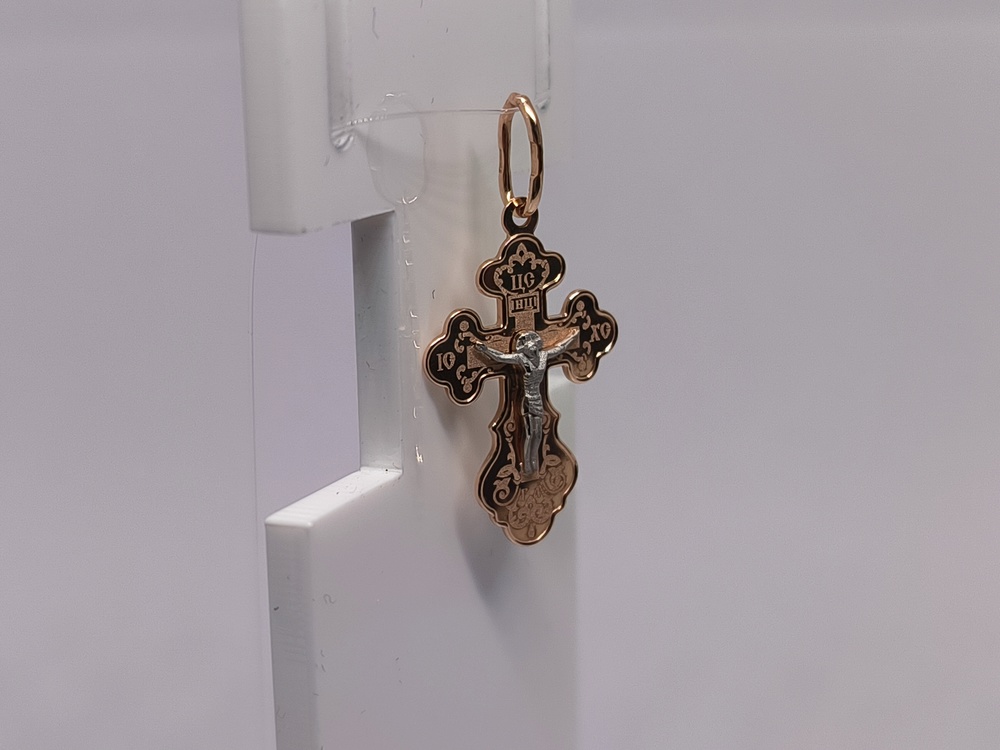 ПОДВЕСКА КРЕСТ без камня (Au 585)