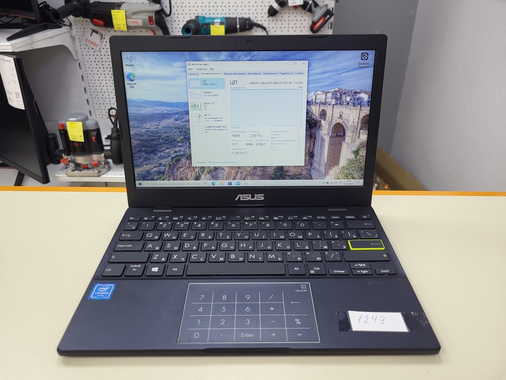 Ноутбук ASUS R214M; Celeron N4020, Intel UHD Graphics 600, 4 Гб, 64 Гб, Нет