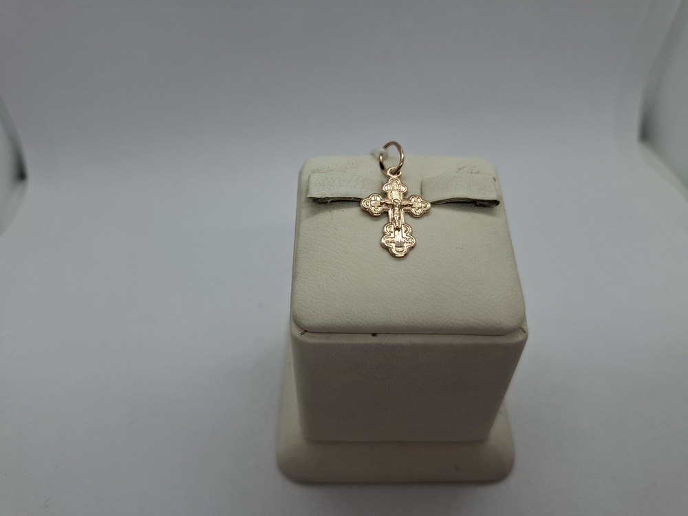 ПОДВЕСКА КРЕСТ БЕЗ КАМНЯ (Au 585)