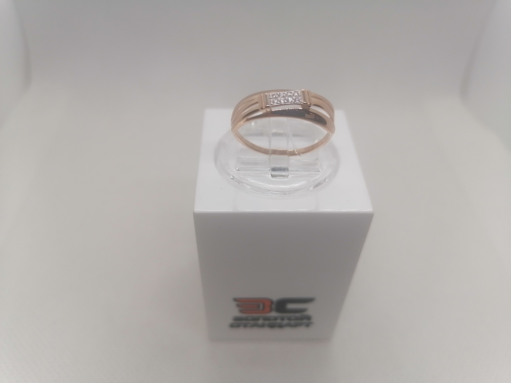 018750 КОЛЬЦО С КАМНЯМИ (Au 585)