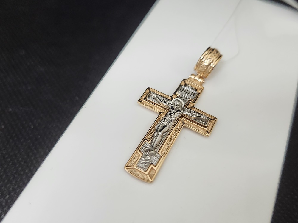 ПОДВЕСКА КРЕСТ без камня (Au 585)