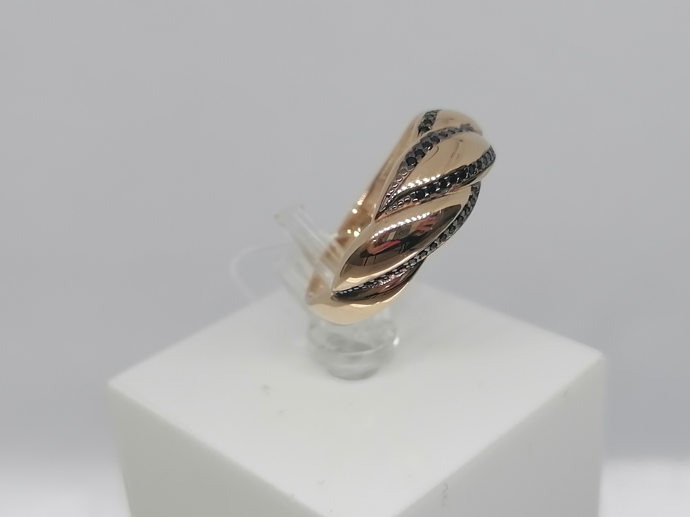 КОЛЬЦО С КАМНЯМИ (Au 585)