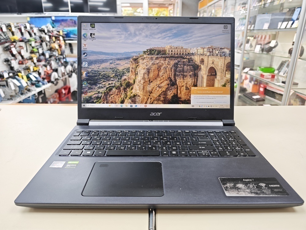 Ноутбук Acer; Ryzen 5-5500U, GeForce GTX 1650, 8 Гб, 256 Гб, Нет