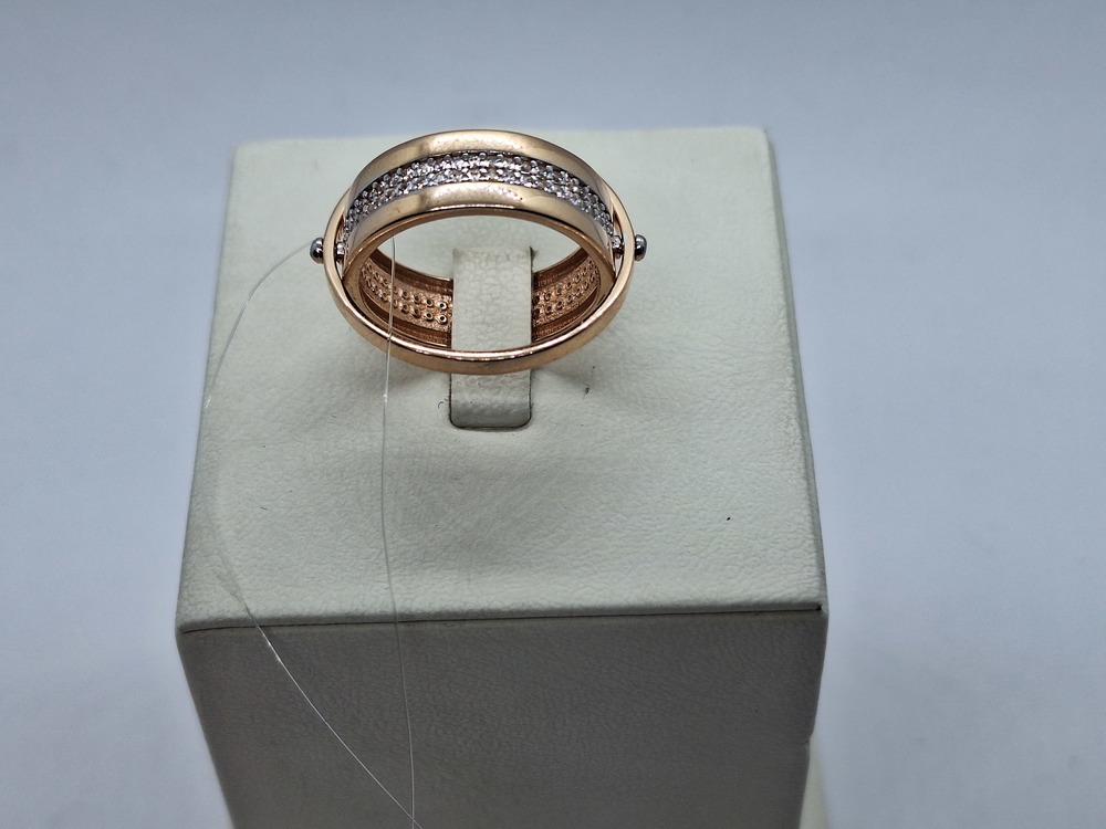 КОЛЬЦО С КАМНЯМИ (Au 585)