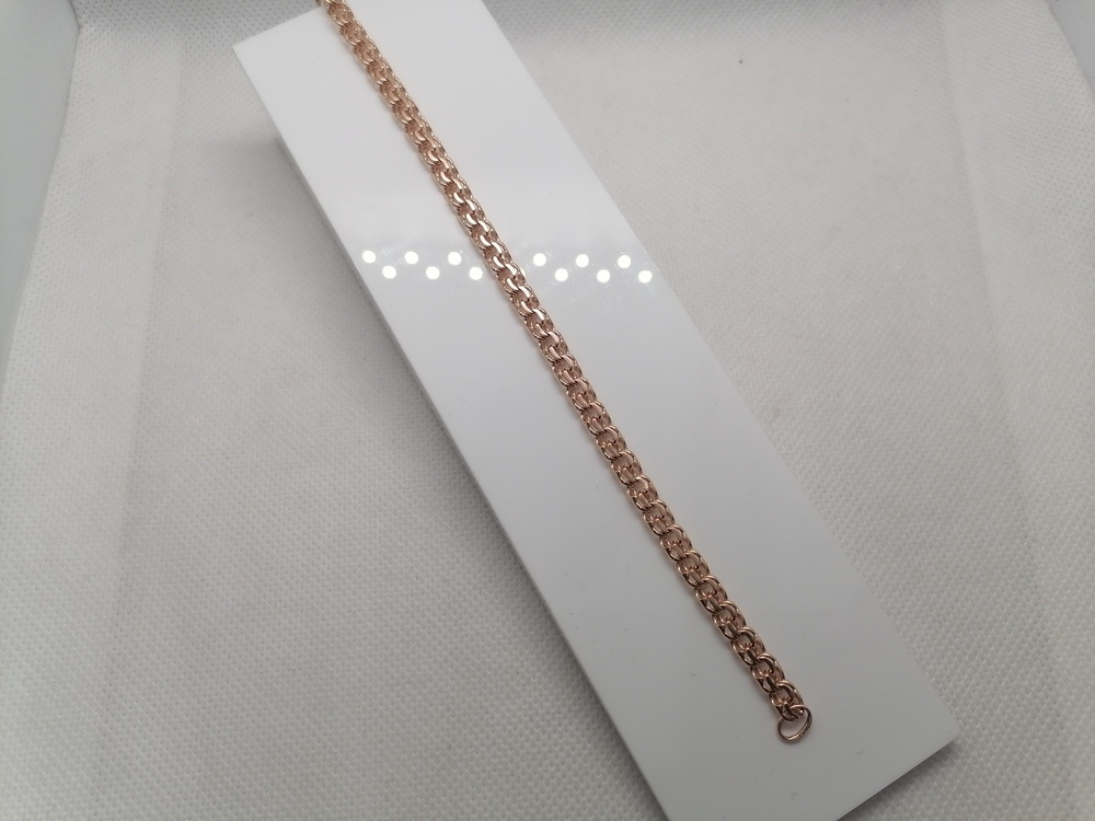 БЛБ585 БРАСЛЕТ ПОЛНОВЕСНЫЙ Бисмарк (Au 585)