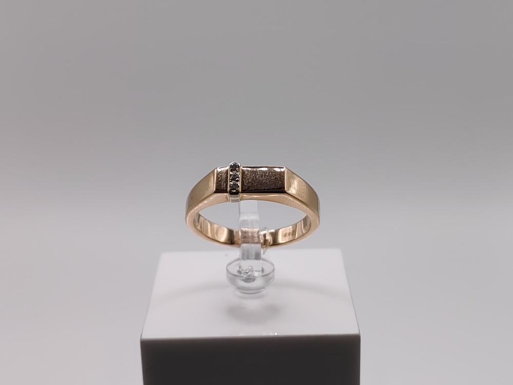 31-0322 КОЛЬЦО ПЕЧАТКА с камнями (Au 585)