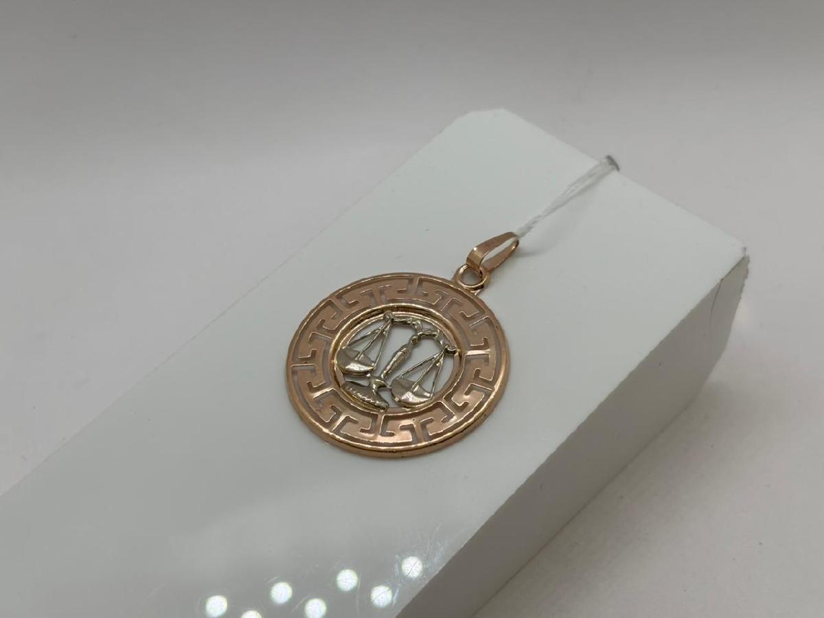 ПОДВЕСКА ЗНАК ЗОДИАКА ВЕСЫ (Au 585)