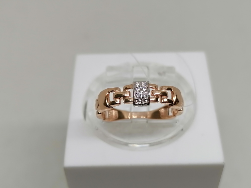 КОЛЬЦО С КАМНЯМИ (Au 585)