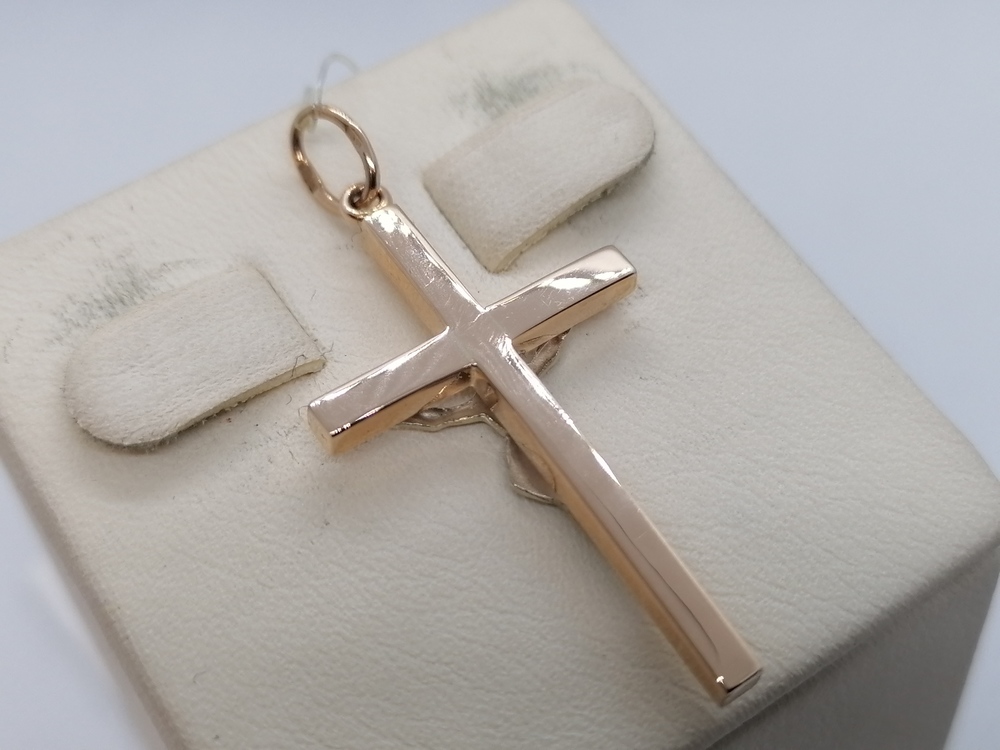 ПОДВЕСКА КРЕСТ без камня (Au 585)