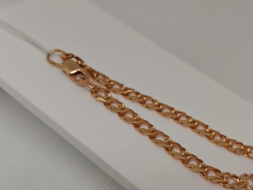 ЦЕПЬ ПОЛНОВЕСНАЯ Ромб двойной (Au 585)