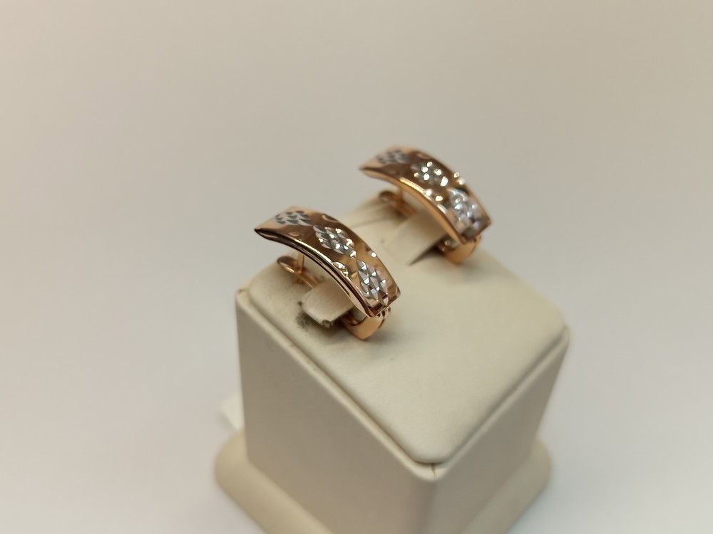 СЕРЬГИ БЕЗ КАМНЯ (Au 585)