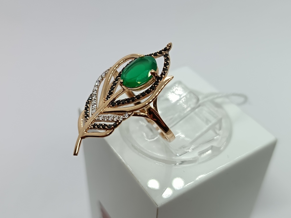 КОЛКМИ585 КОЛЬЦО С КАМНЯМИ (Au 585)