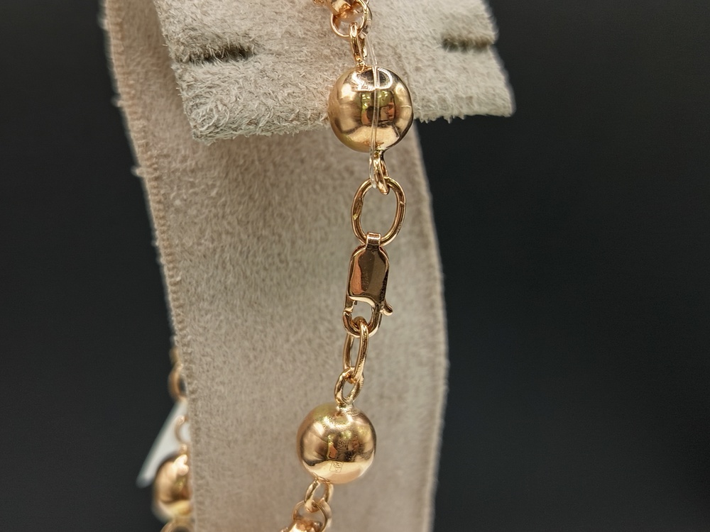 БРАСЛЕТ ПУСТОТЕЛЫЙ Фантазия (Au 585)