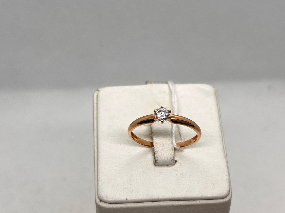 КОЛКМ585 КОЛЬЦО С КАМНЕМ (Au 585)